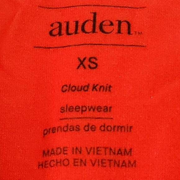 Auden Red Women's Pajama Set XS - Picture 5 of 9
